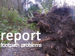 report footpath problems